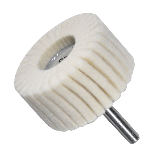 Rueda flap de felpa con vástago de 50 x