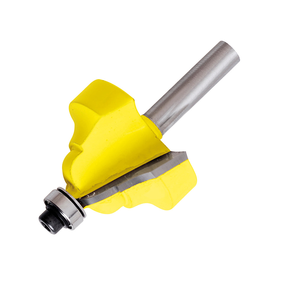 Broca para router de acero romana con balero 1-3/8" zanco de 1/4" Surtek 119276
