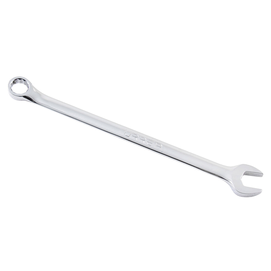 Llave combinada extra larga pulido espejo en pulgadas, 12 puntas, 7/16" Urrea 1214L