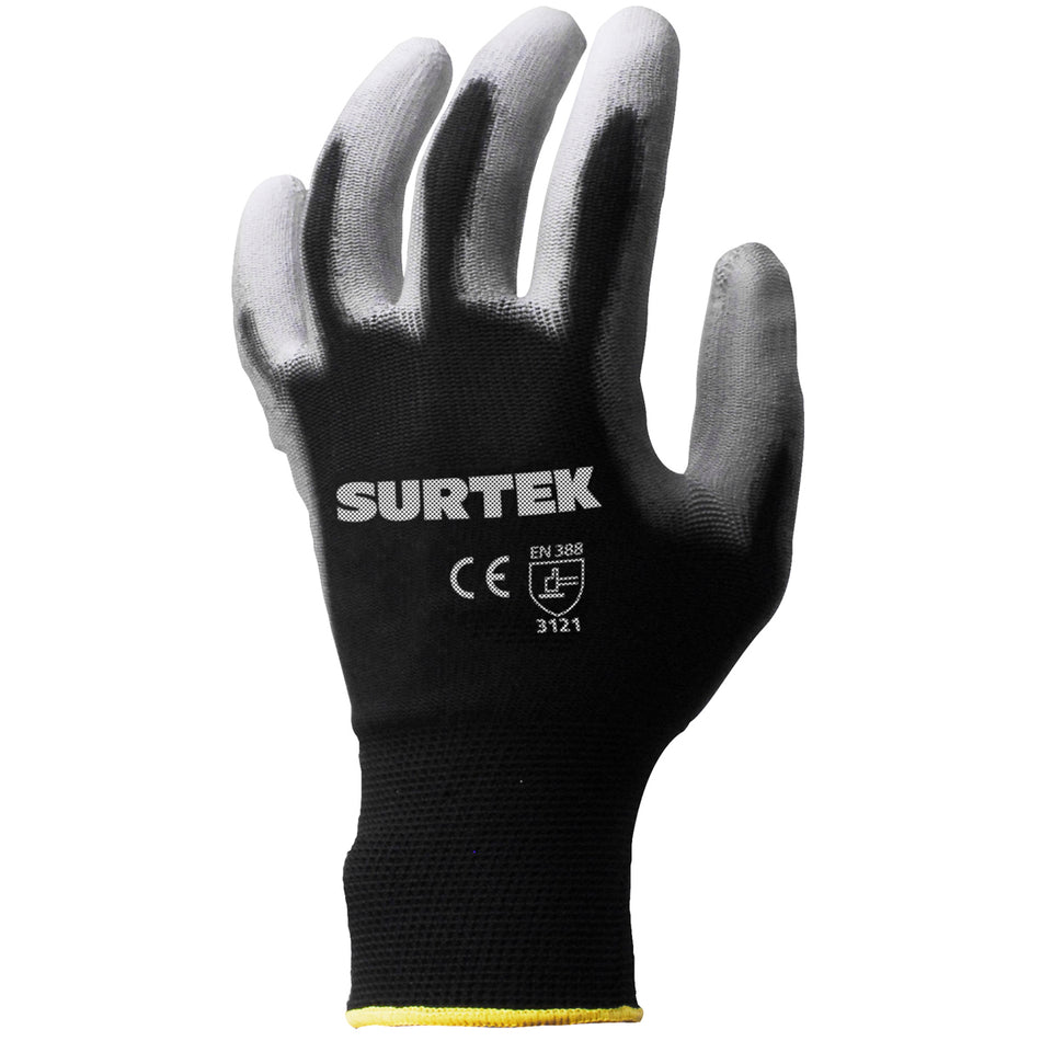 Guantes de nailon con recubrimiento de poliuretano CH Surtek GNPC