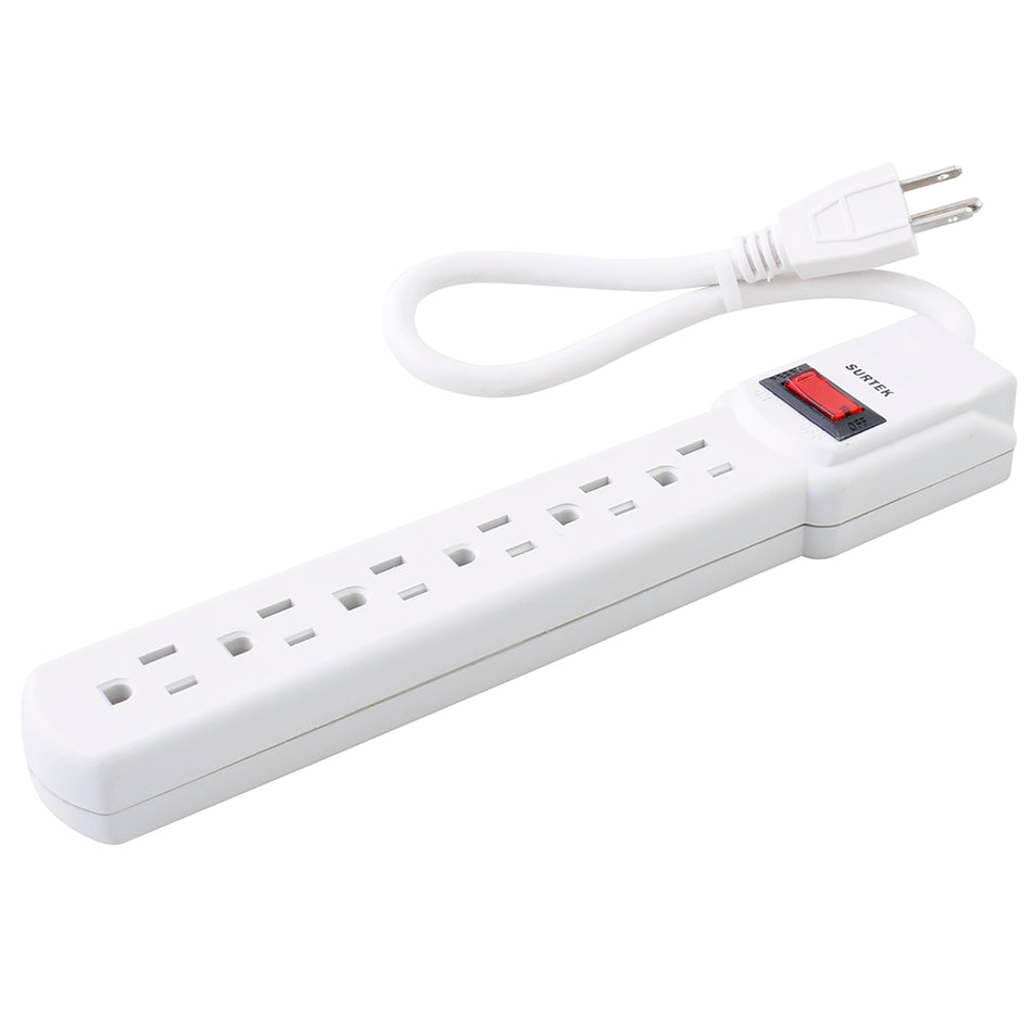 Multicontacto 6 entradas cable 30 cm Surtek 136201