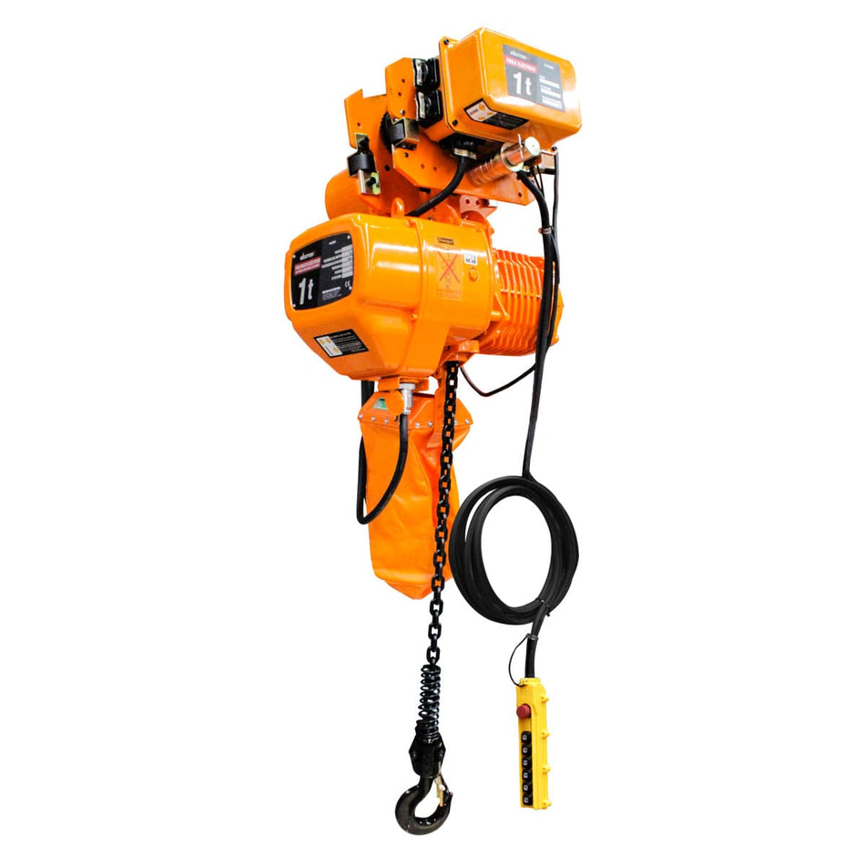 POLIPASTO ELECTRICO D/CADENA C/TROLE 2T*