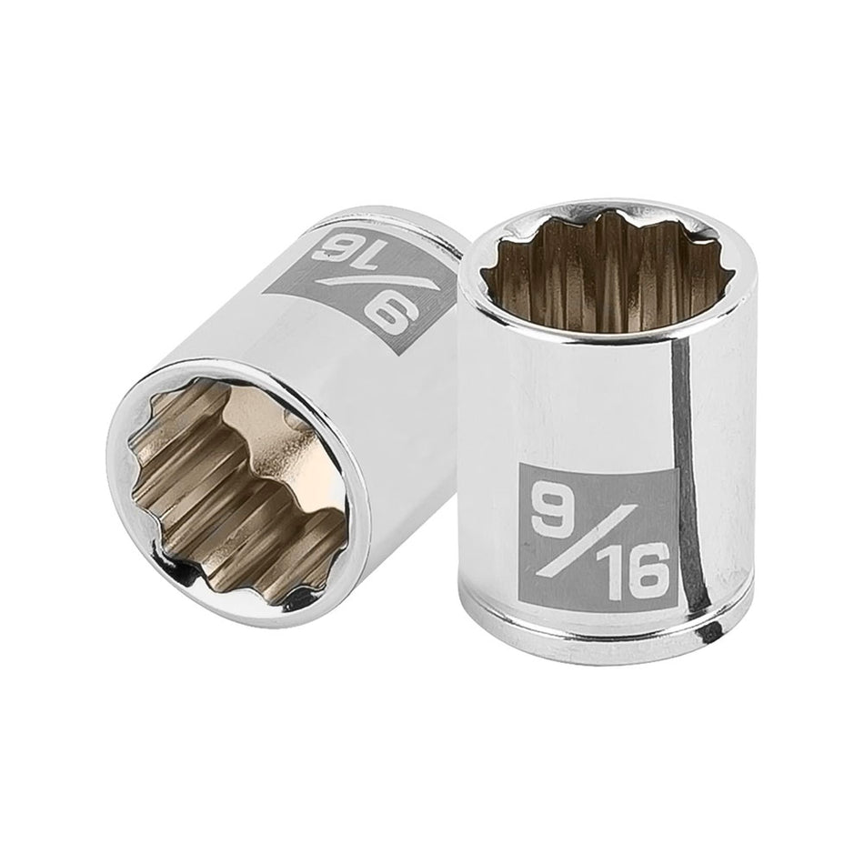 Dado de 9/16', 12 puntas, cuadro 1/4', T