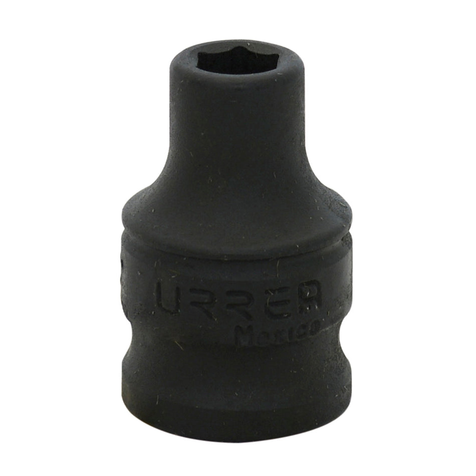 Dado de impacto cuadro de 3/8", 6 puntas, en pulgadas, 1/4" Urrea 7208H