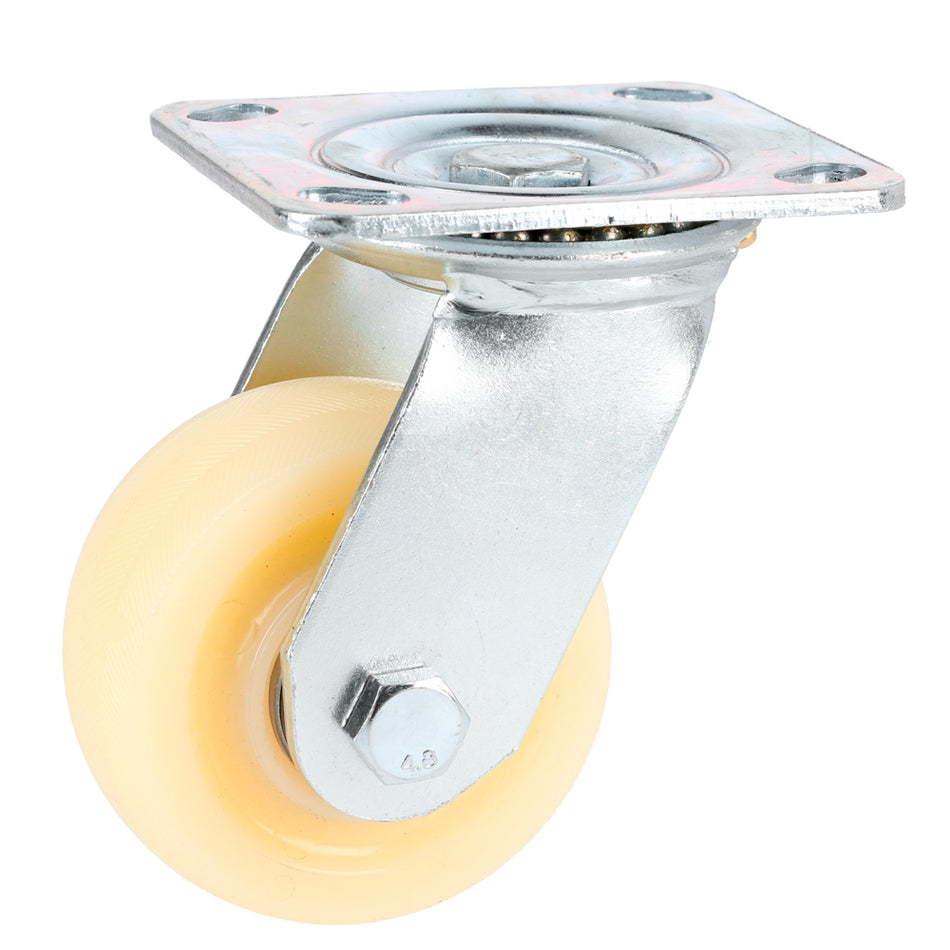 Rodaja de polipropileno blanca giratoria 4" Surtek RN10G
