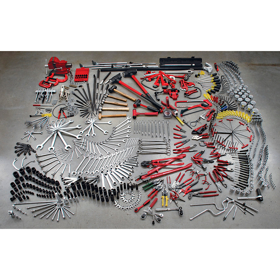 Juego maestro industrial combinado 785 piezas, sin gabinete Urrea 99742