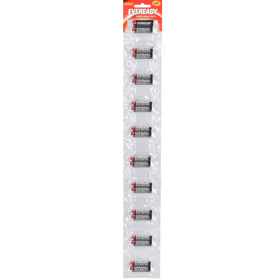 Tira de pilas alcalinas Eveready® "AAA", 20 piezas Surtek 1212EDT2