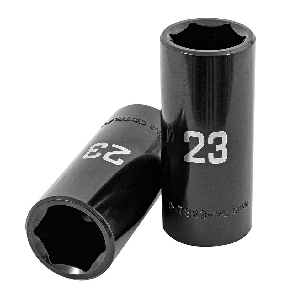 Dado largo impacto de 23 mm, 6 puntas, c