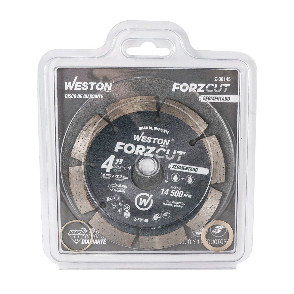 DISCO DE DIAMANTE RIN SEGMENTADO 4" FORZ
