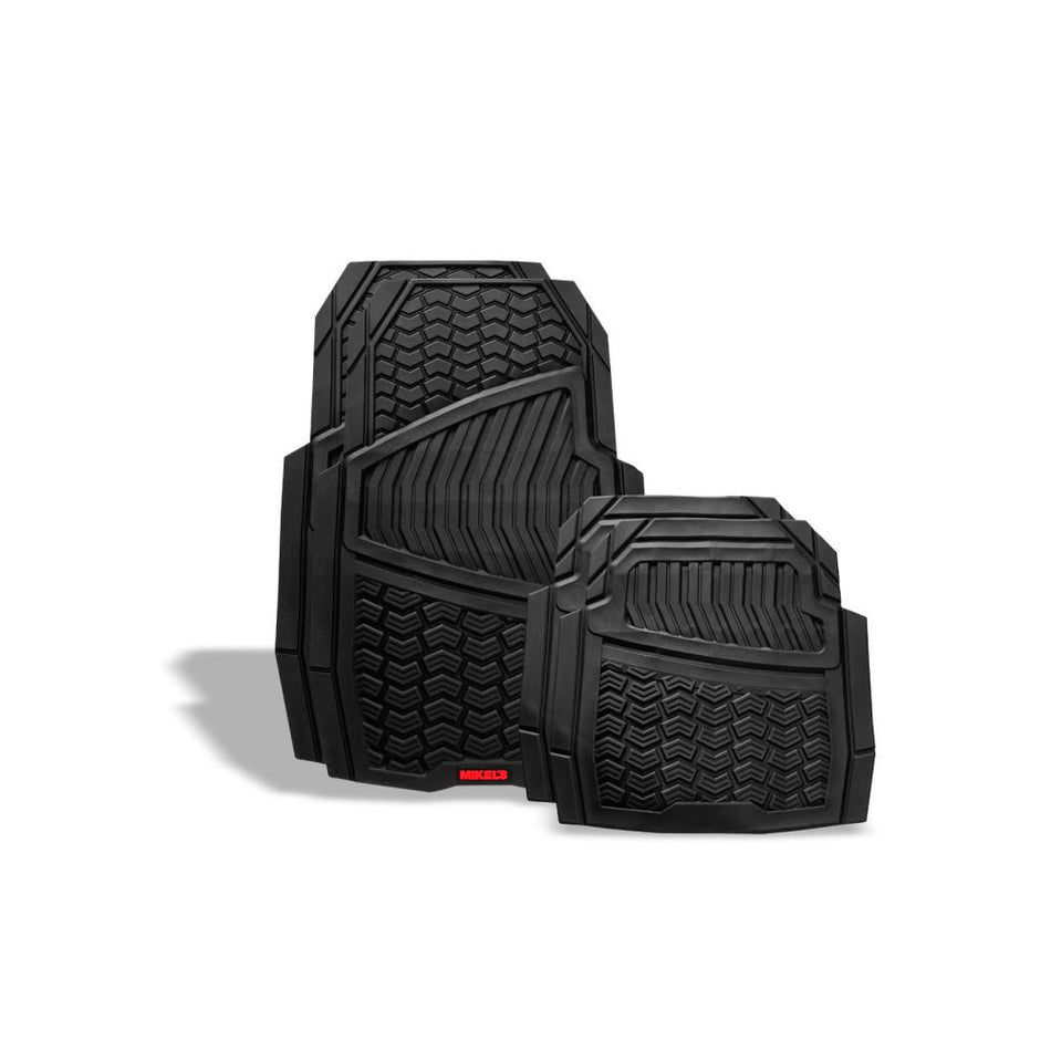 Tapete para auto de hule, negro con velc MIKELS TA-5