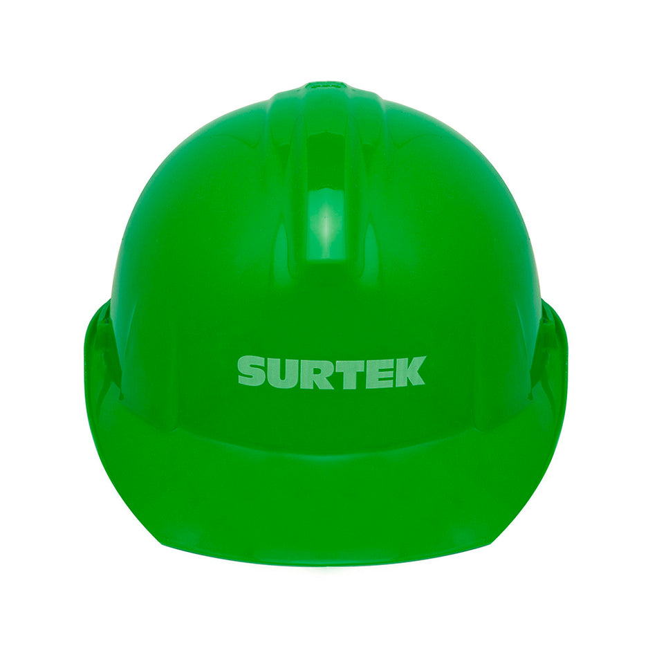 Casco de seguridad con ajuste de intervalos, color verde Surtek 137313