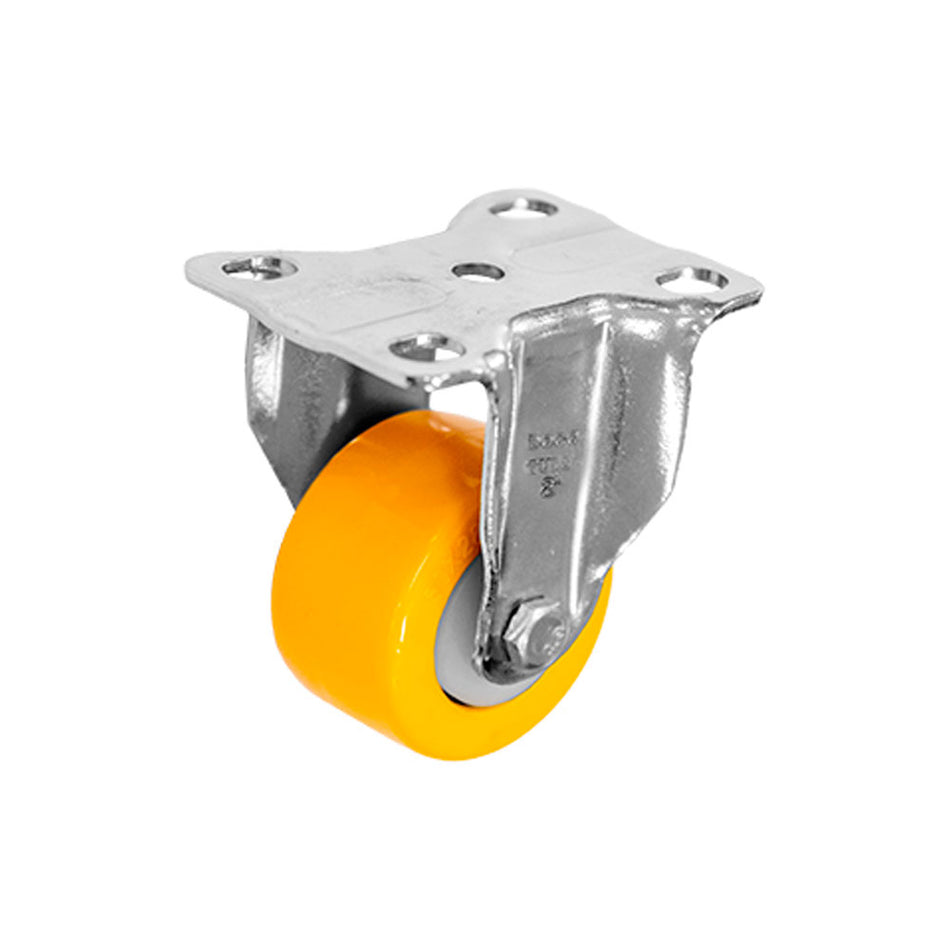 RODAJA PU AMARILLO CROMADA FIJA 2", DOGO DOGOTULS ZF5280