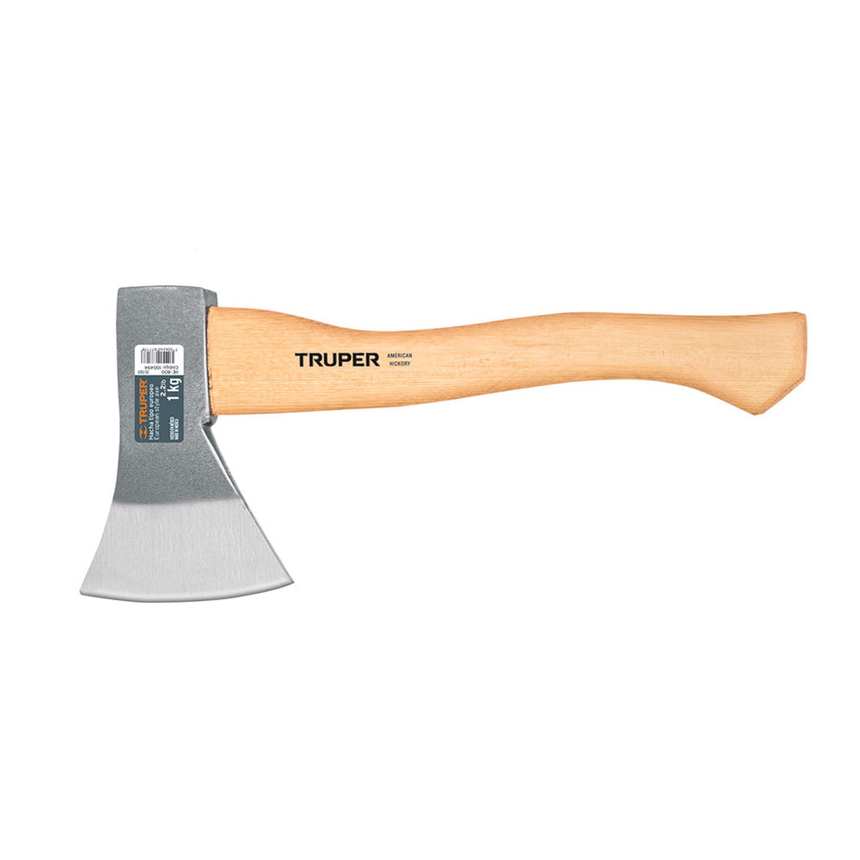 Hacha europea, 800 g, mango hickory 15',