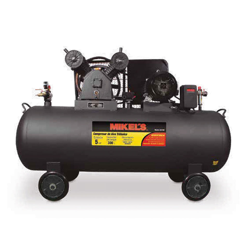 Compresor trifásico 5 HP (300 lts), MIKE MIKELS CAT-5HP