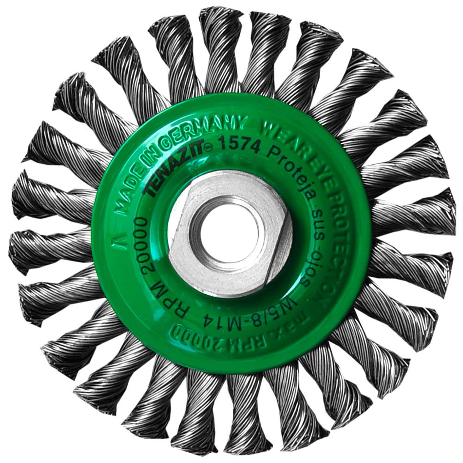 Cepillo circular trenzado de 100 x 0.508