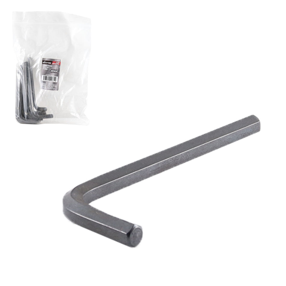 LLAVE HEXAGONAL L CORTA CrV  7MM  (PRECI