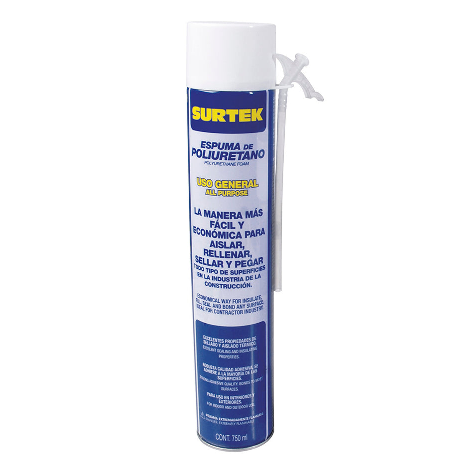Espuma de poliuretano 750 ml Surtek 113522