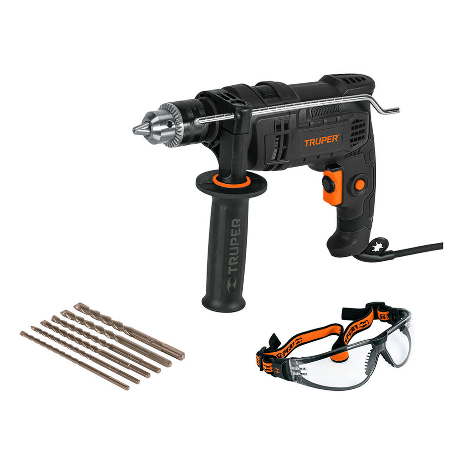 Rotomartillo 1/2' 700 W, 6 brocas y lent