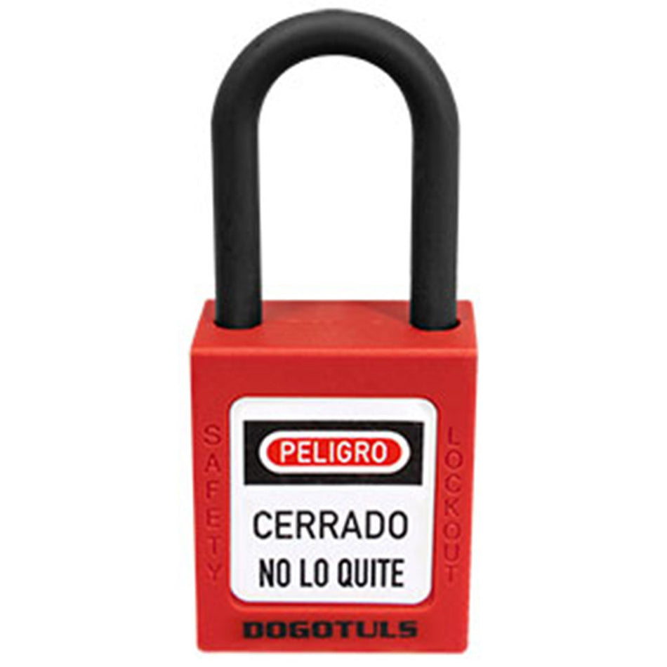 CANDADO BLOQUEO ROJO 38X44 GANCHO NYLON DOGOTULS RL9009