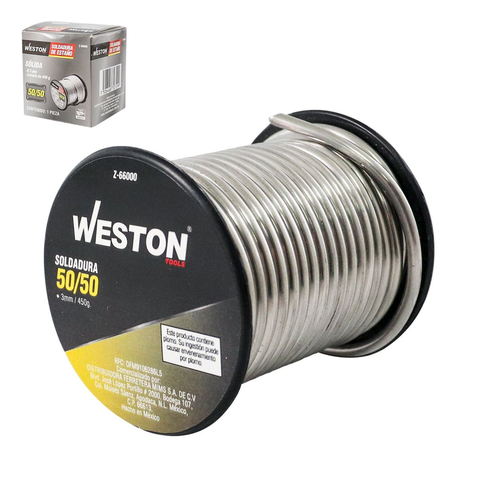 SOLDADURA SOLIDA 50/50         3MM, WEST
