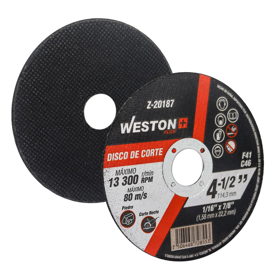 DISCO D/CORTE P/PIEDRA 4-1/2 x 1/16(1.58