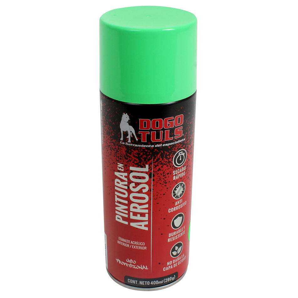 PINTURA AEROSOL VERDE FLUORESCENTE DOGOTULS PA4041