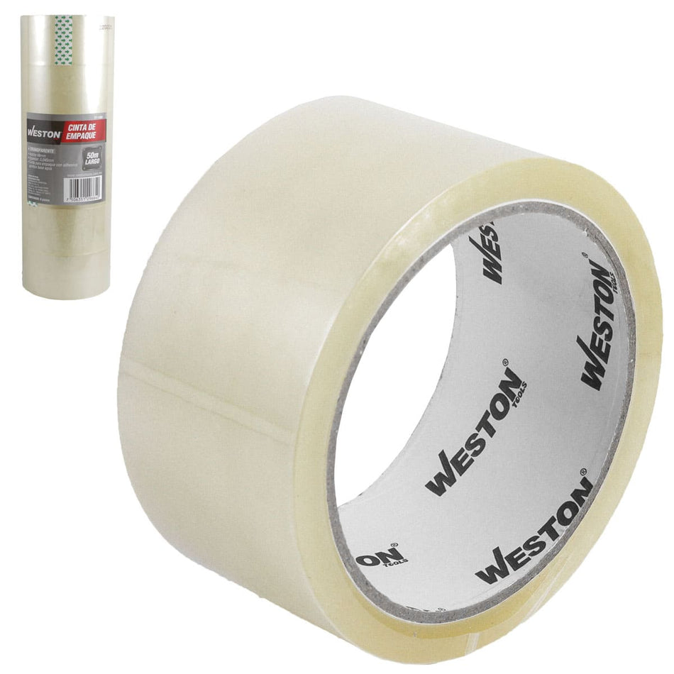 CINTA DE EMPAQUE TRANSPARENTE 48mm X 50M