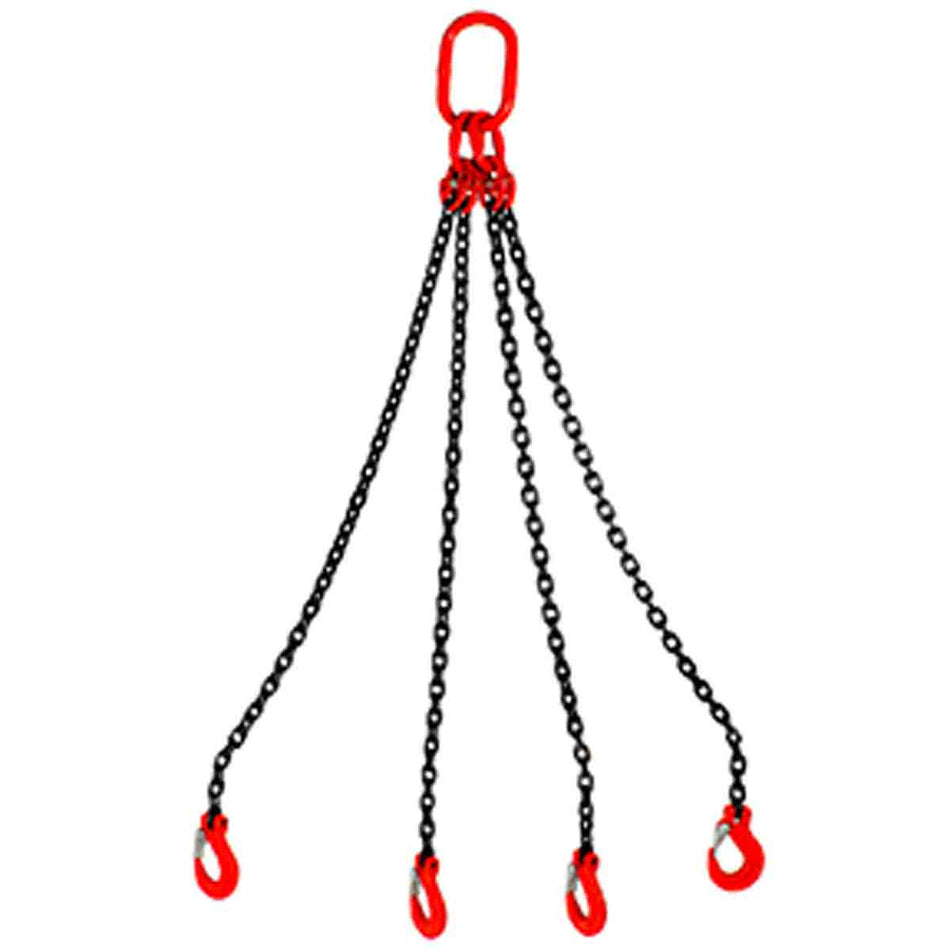 ESLINGA DE CADENA 3/8" G80 6M CUÃDRUPLE