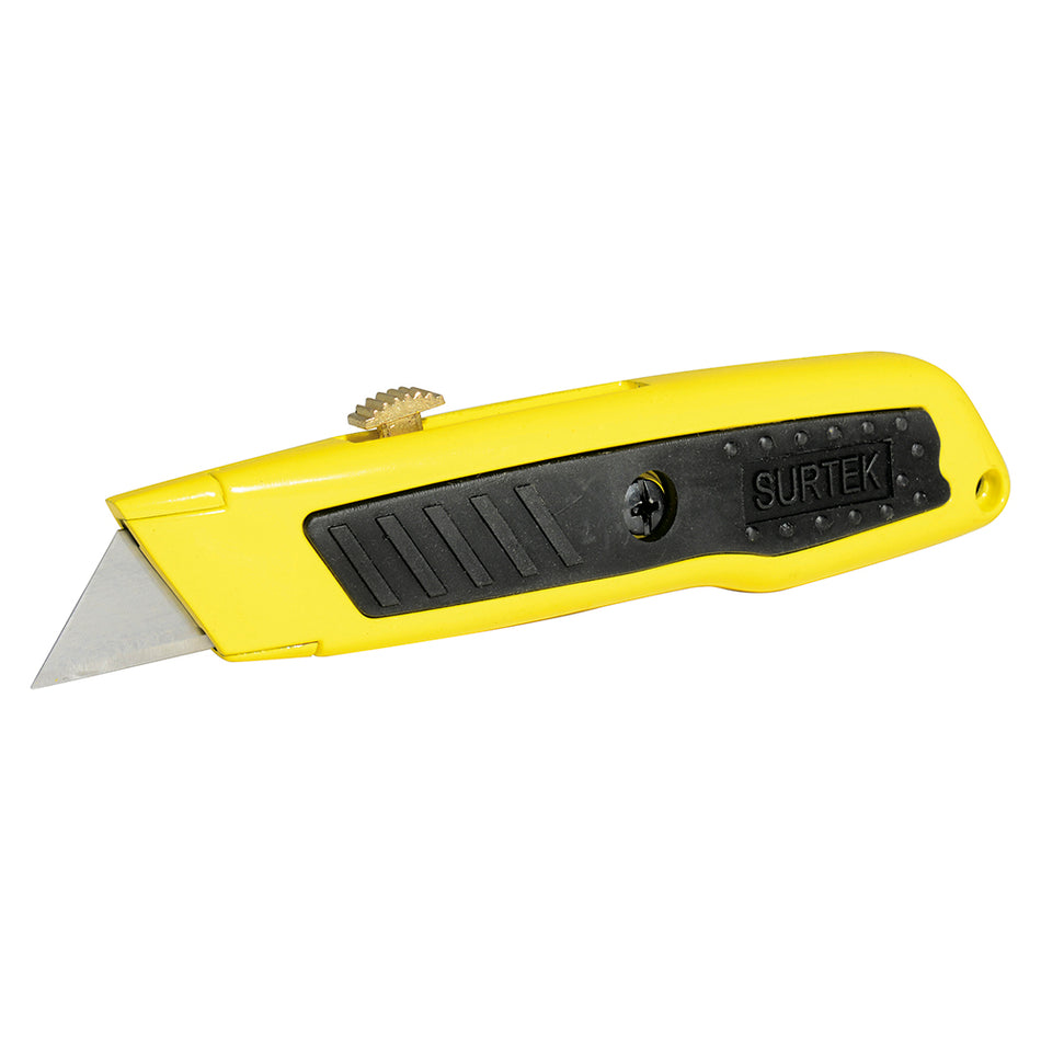 Navaja utilitaria retráctil recta con grip de 6" Surtek NF6