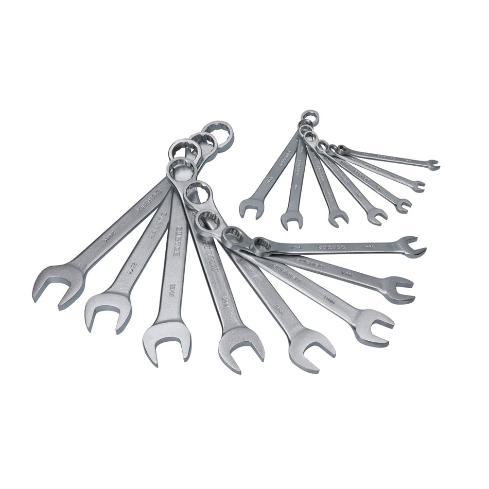 Juego de llaves combinadas satinadas mét Surtek F10M