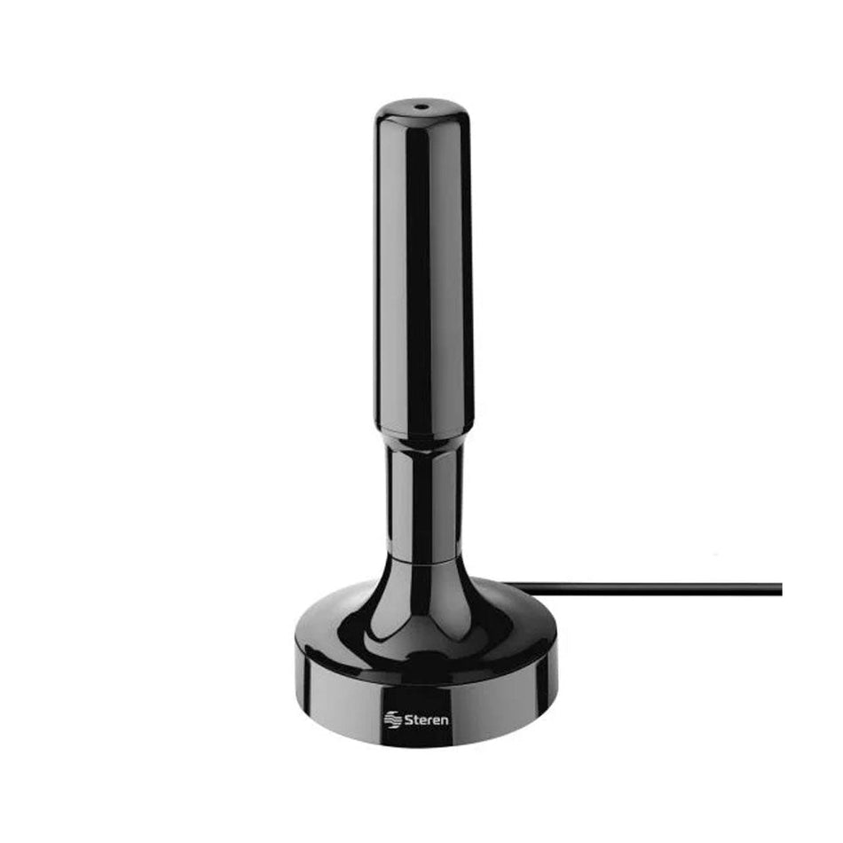 ANTENA COMPACTA CON IMAN Y BOOSTER 20dB STEREN ANT-9018
