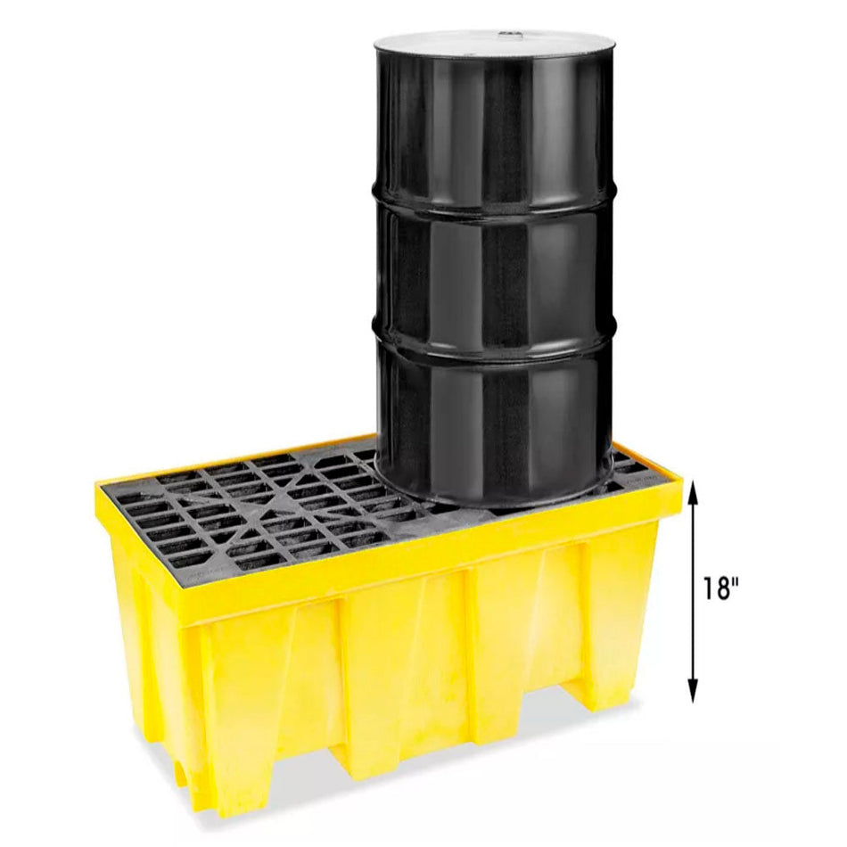 TARIMA PARA CONTROL DE DERRAMES PARA 2 TAMBOS ULINE H-4032