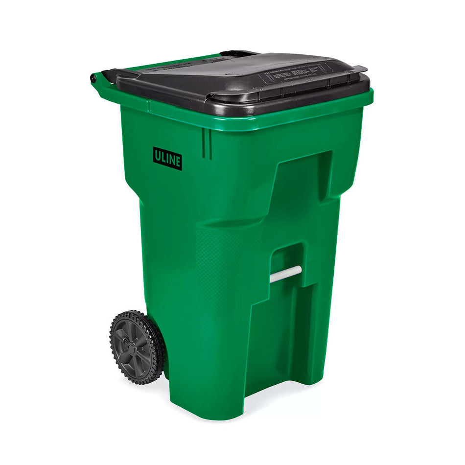 BOTE DE BASURA CON LLANTAS - 65 GALONES ULINE H-7937G