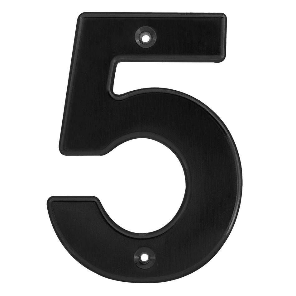 Número 5 bold 4" negro, LOCK L65N