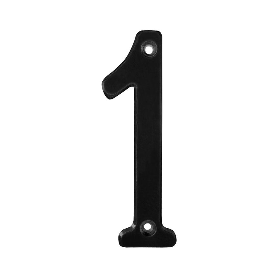 Número 1 slim 4" negro, LOCK L681N