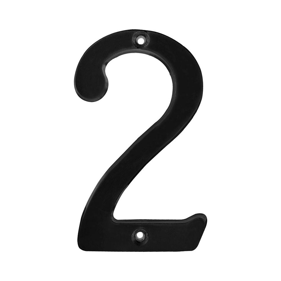 Número 2 slim 4" negro, LOCK L682N