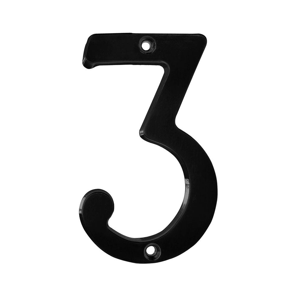 Número 3 slim 4" negro, LOCK L683N