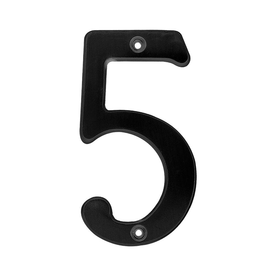 Número 5 slim 4" negro, LOCK L685N