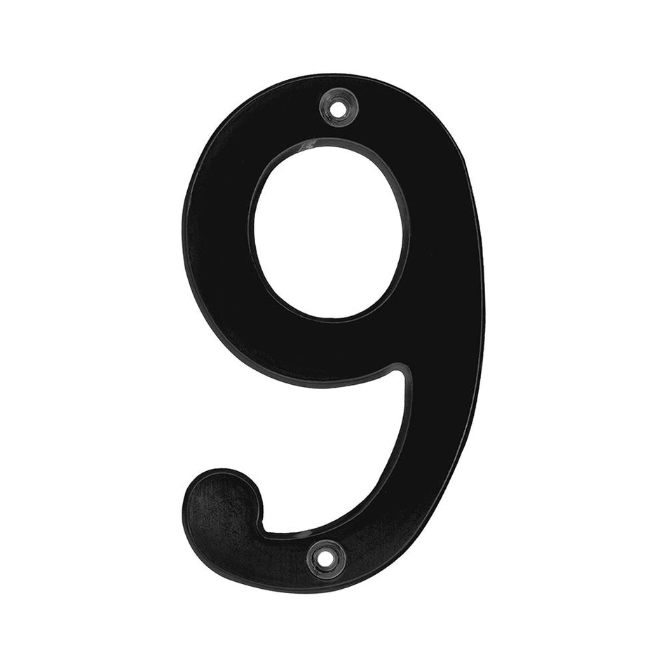 Número 9 slim 4" negro, LOCK L689N