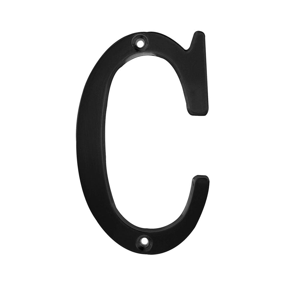 Letra C slim 4" negro, LOCK L71CN