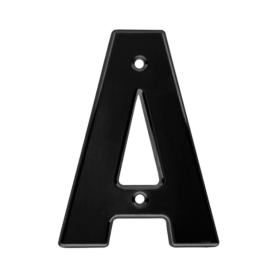 Letra A bold 4" negro, LOCK L7AN