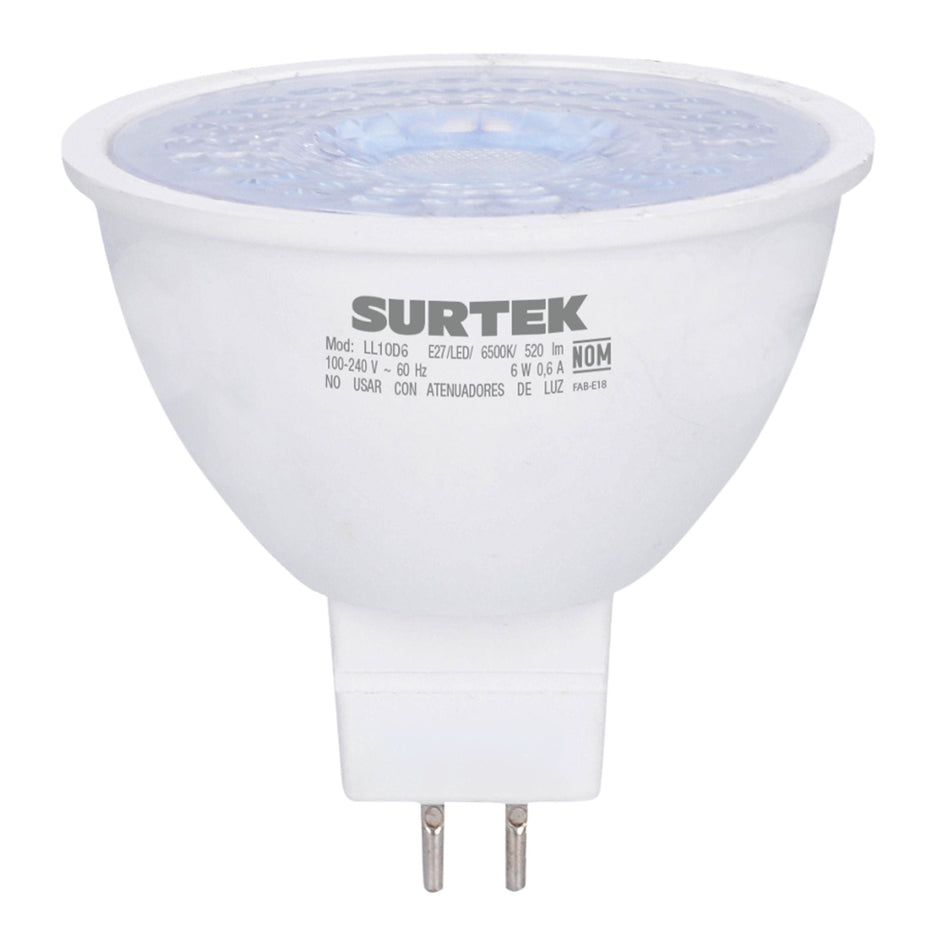 Lámpara de LED tipo GU5.3, 4 W luz de día, SURTEK LL5D4