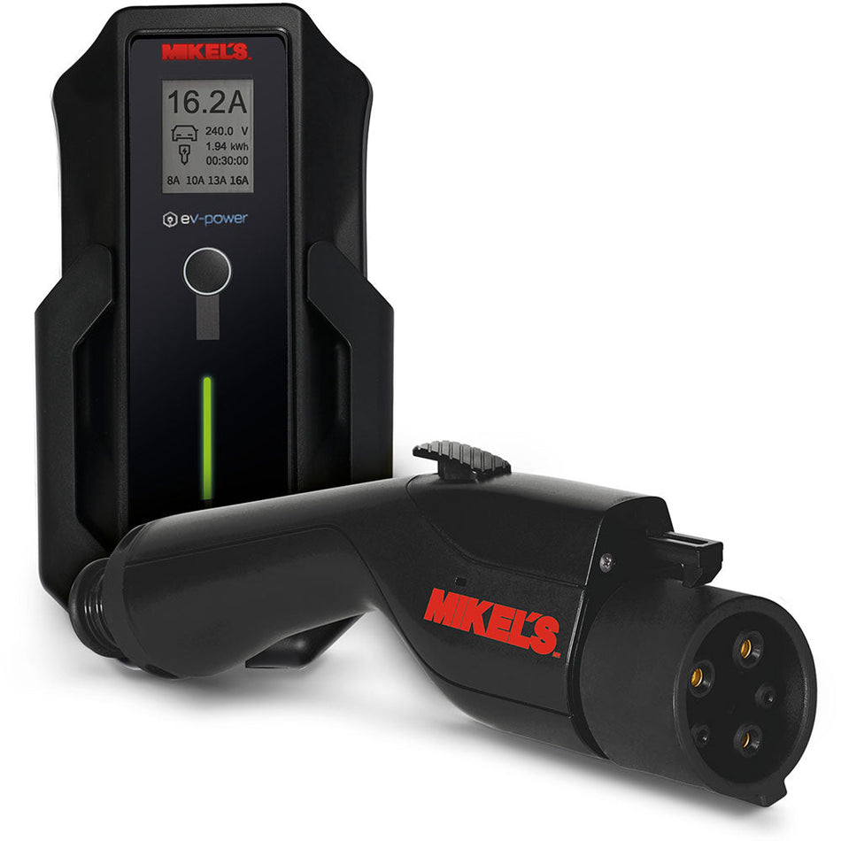 Cargador para auto eléctrico EV, portátil (16 amp), MIKELS