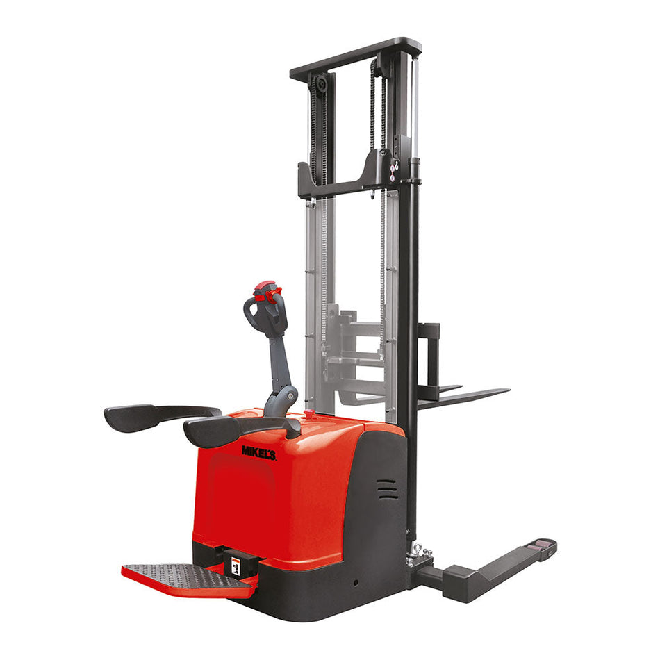 Montacargas eléctrico extra ancho, hombre a bordo (1.5 ton), MIKELS