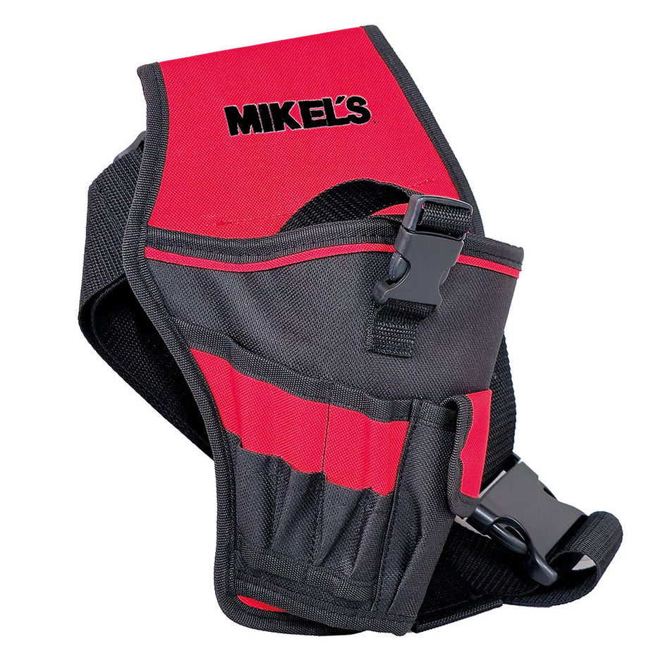 Portataladro con compartimentos para herramientas, MIKELS