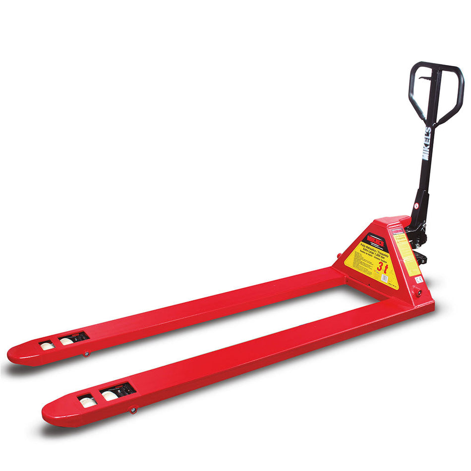 Patín hidráulico transpaleta con ruedas de nylon extra larga (3 ton), MIKELS