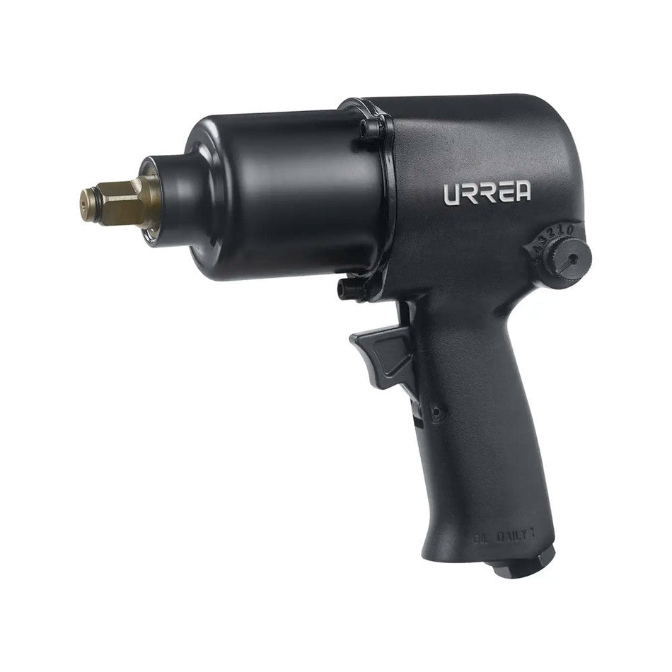 Pistola de impacto neumática cuadro de 1/2" 490 Ft-lb composite sistema twin hammer, URREA P734HA