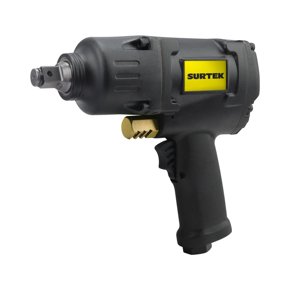 Pistola de impacto neumática cuadro de 3/4" 800 Ft-lb sistema twin hammer, SURTEK PI734A