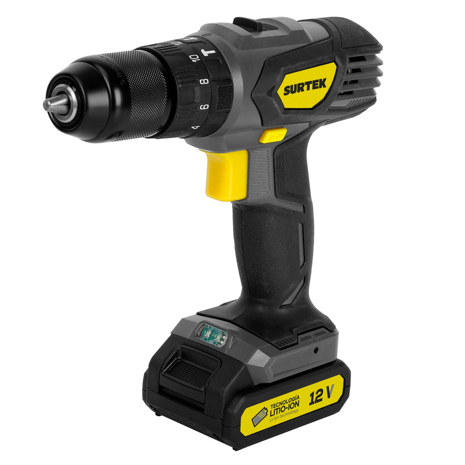 Rotomartillo de impacto 3/8" a batería Litio-ion 12 V 28 Nm, SURTEK RI612