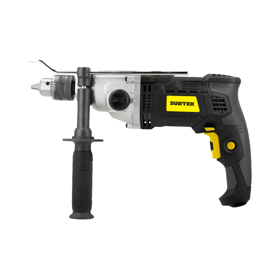 Rotomartillo 1/2" 1200 W 127 V, 0 - 3,200 RPM con botón de traba para trabajos continuos, SURTEK RM712E